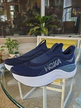 New Unworn, No Box HOKA Men's Navy Skyward Laceless Shoe Sneakers 2025 Size 13D